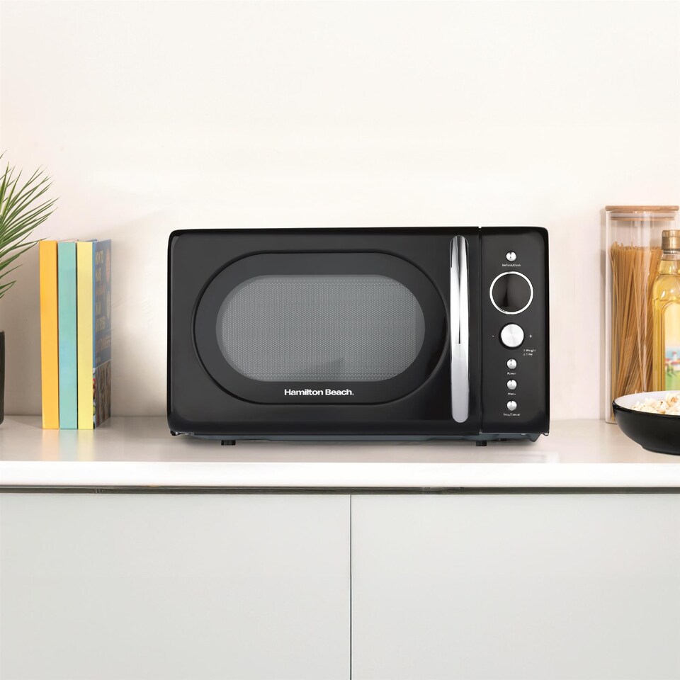 image 1 of Hamilton Beach 20L Retro Black Microwave