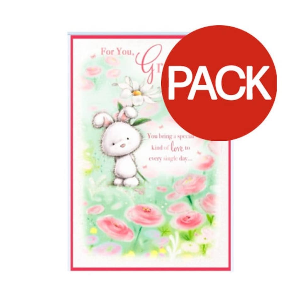 image 1 of Simon Elvin For You Grandma Greetings Card (Pack of 6) - White/Green - One Size
