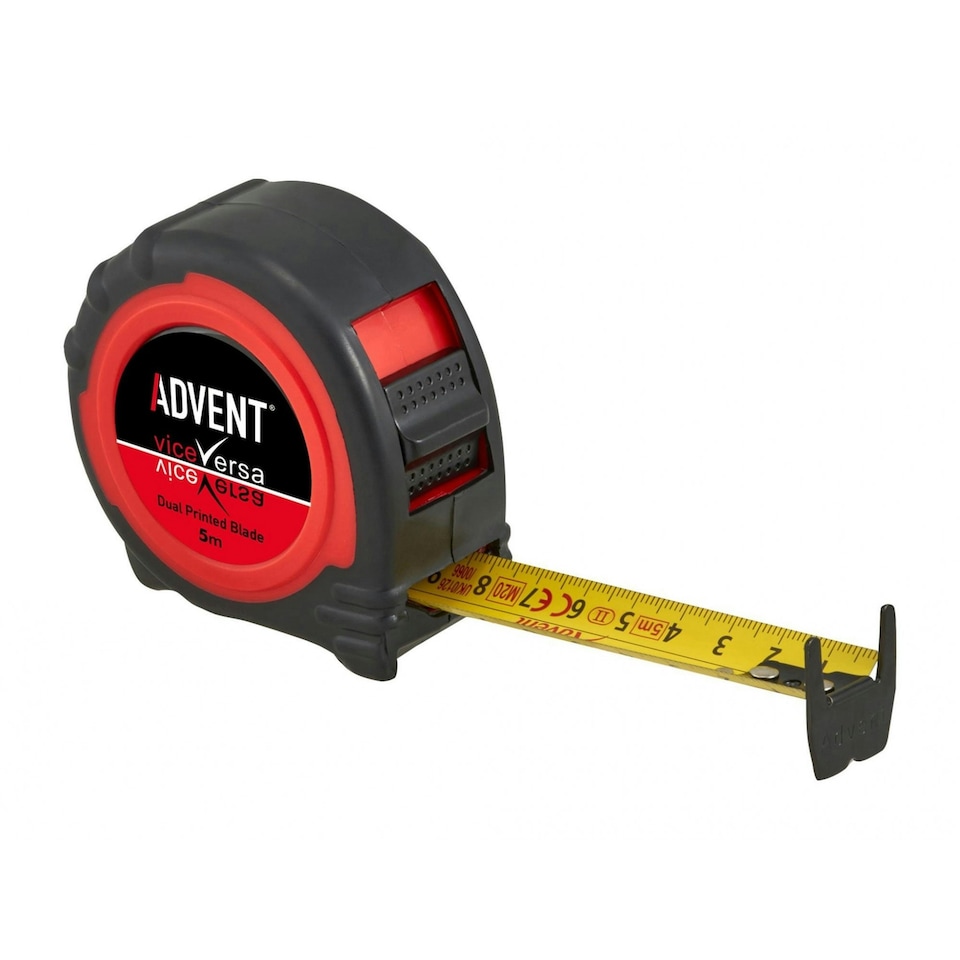 Advent Vice Versa Dual Read Pocket Tape 5m (width 25mm) (metric Only) - Multi Colour - One Size