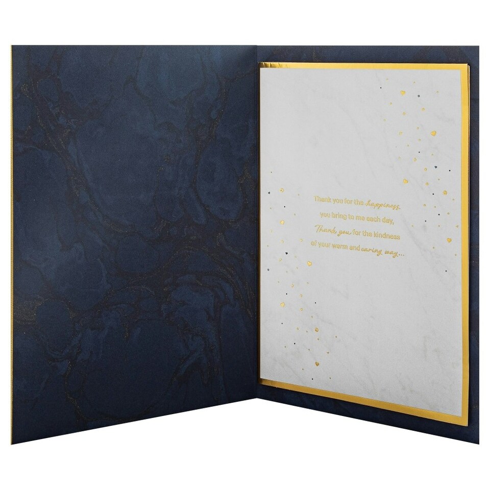 image 1 of Dark Patterned Design with Heart for One I Love Birthday Card