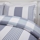 image 2 of Chambray Stripe Duvet Cover Set - King