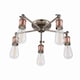 image 5 of Hal 5 Light Semi flush Aged Pewter, Aged Copper Plate, E27