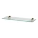 image 1 of Harbour Housewares Floating Glass Shelf - 60cm - Metallic Brackets - Bathroom Shower Storage Vanity Display Unit Shelf | Gold | Gold | 1