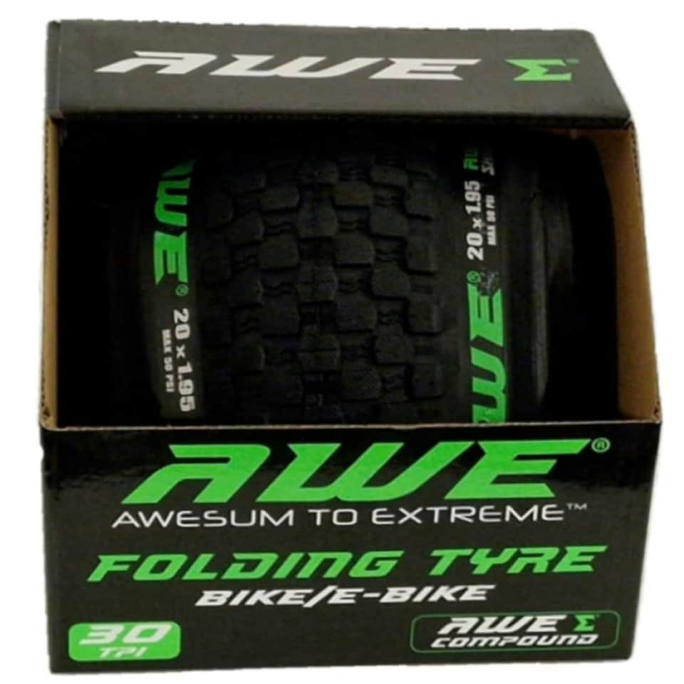 image 1 of 1 x Puncture Protection Folding Tyre 20"x 1.95" & Inner Tube 20" x 1.75-2.125 SV