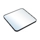image 2 of Living and Home Square Wall Mirror Black - 50cm