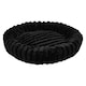 image 4 of Living and Home 6 Colour Soft Donut Pet Bed for Cats & Dogs,Warm & Cosy Retreat | Black | Black | L