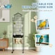 image 5 of PawHut Bird Cage Budgie Cage with Stand Slide Tray Handle for Finch Canary 43 x 32.5 x 163cm Black