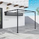 image 5 of Outsunny 3 x 3(m) Outdoor Pergola Retractable Canopy Wall Mounted - Grey