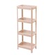 image 1 of Living and Home 4-Tier Multifunction Plastic Storage Rack, Pink Pink