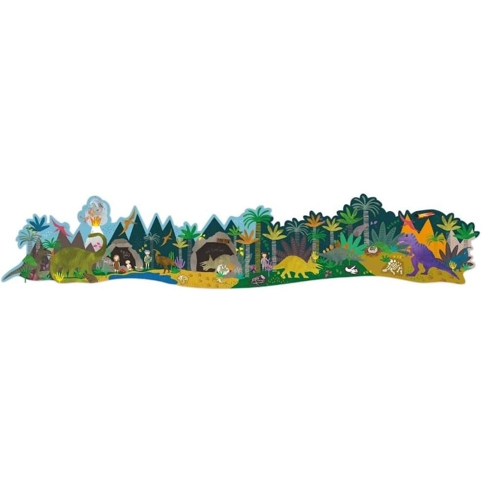 image 1 of Floss & Rock Giant Floor Pop Up Jigsaw Puzzle 60 Piece - Dinosaur