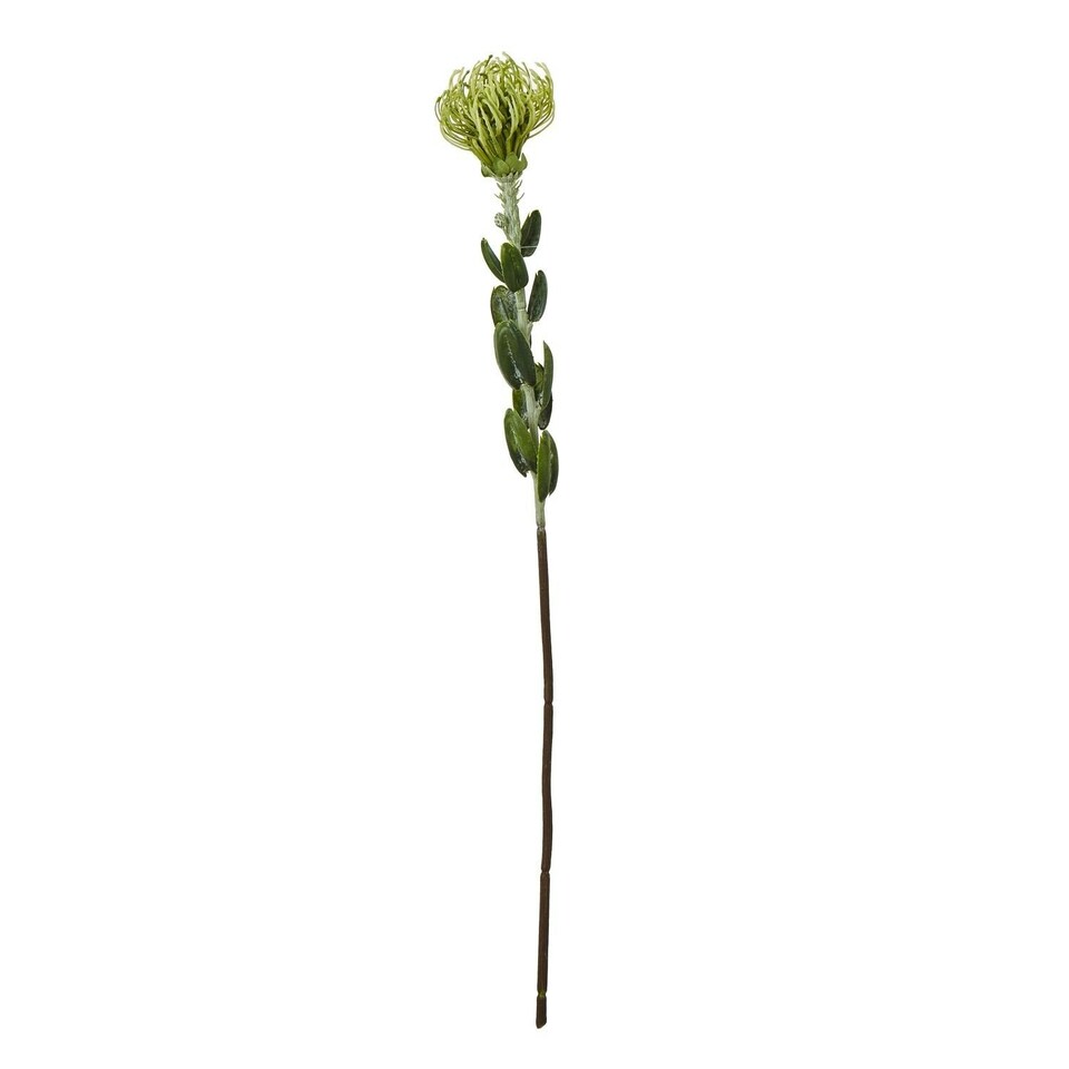image 1 of Hill Interiors Pincushion Protea Spray Artificial Flower - Green - One Size