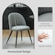 image 9 of HOMCOM Set of 2 Dining Chairs with Shell Backrest and Padded Seat Green