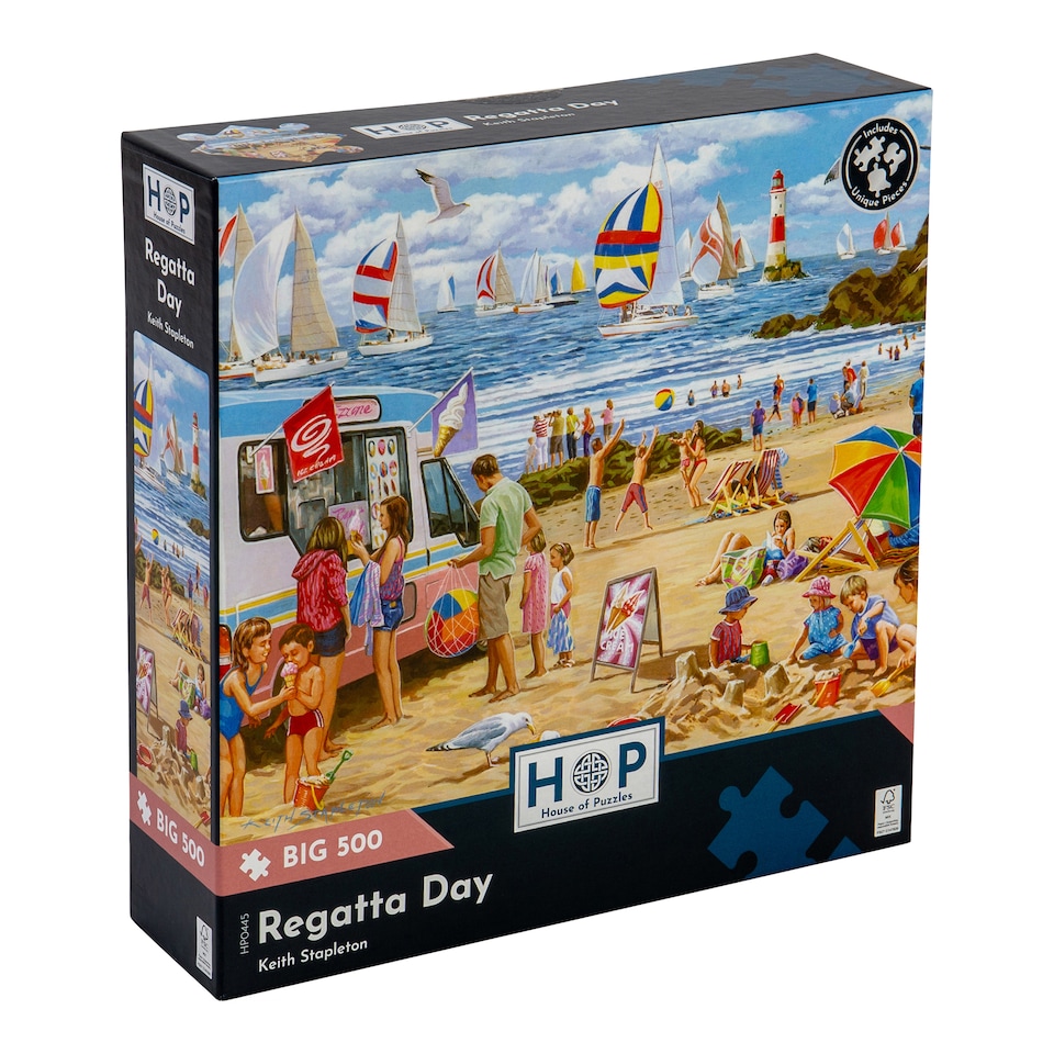 image 1 of Regatta Day BIG 500 Piece Jigsaw Puzzle