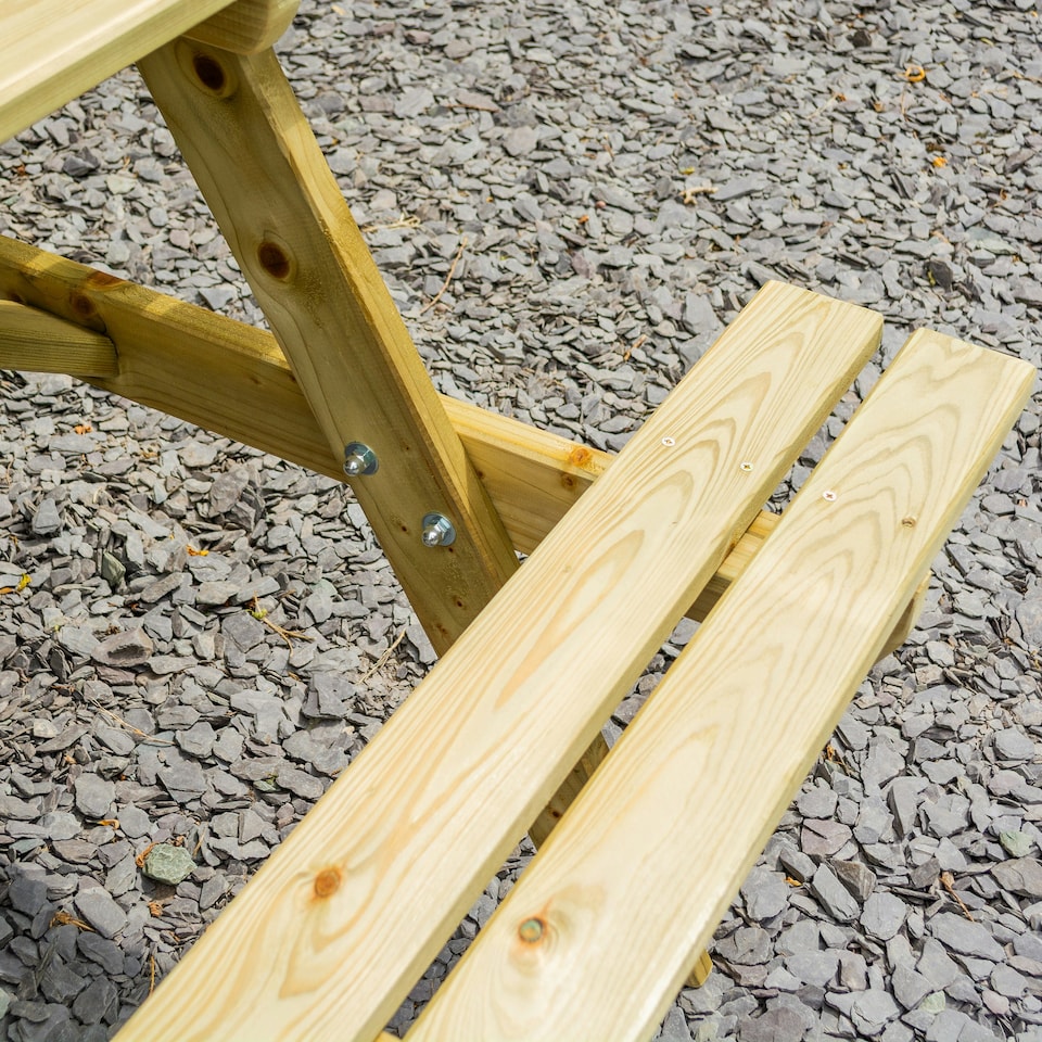 image 1 of Rowlinson Traditional Timber Picnic Table 1.8m | Brown
