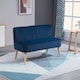 image 7 of HOMCOM Velvet-Feel Double Sofa w/ Wood Frame Foam Padding High Back, Blue