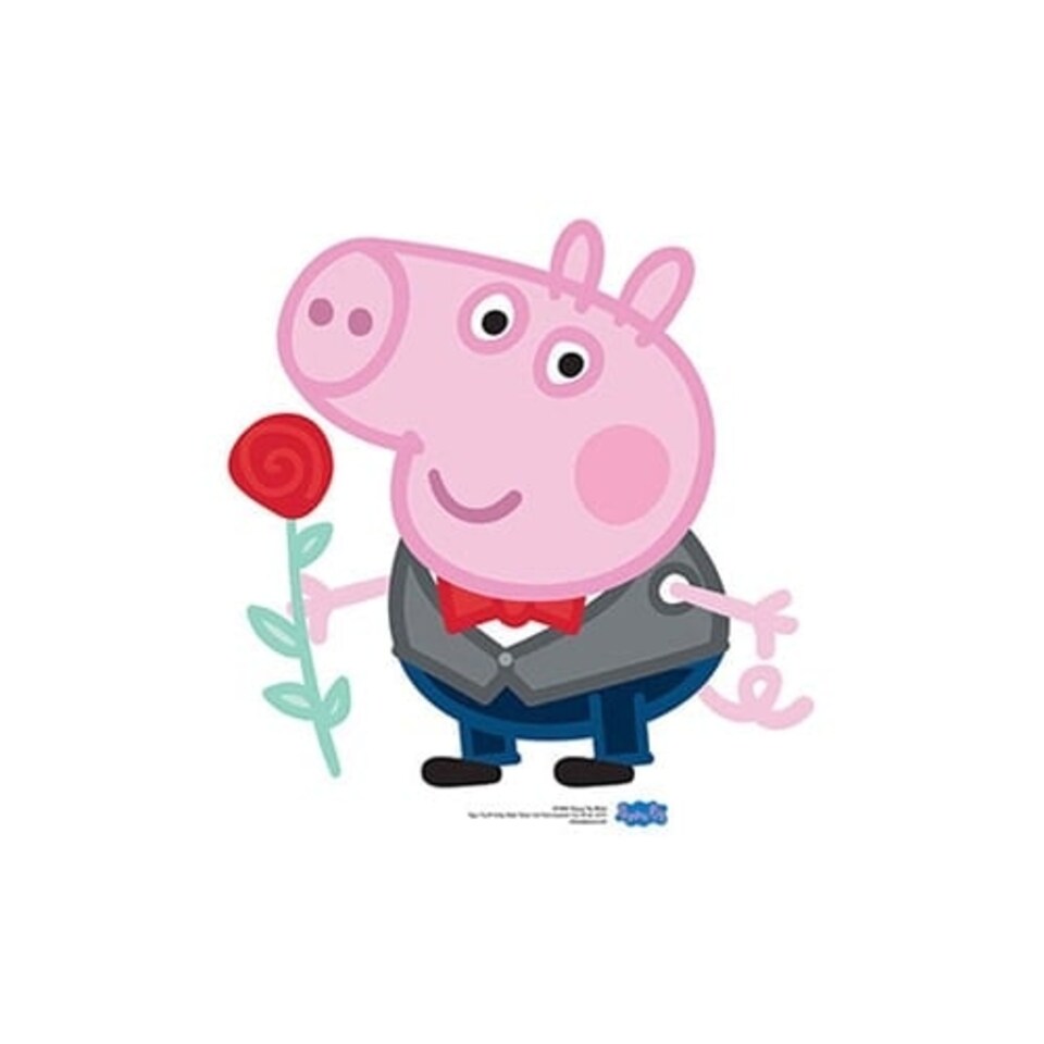 George Pig Rose Peppa Pig Star Mini Cardboard Cutout 60cm
