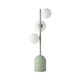 image 8 of ValueLights Marlow Sage Green Opaque Glass Globe 3 Way Table Lamp with LED Bulbs