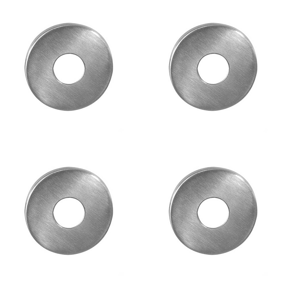 4 PACK Premium 22mm Satin Stainless Steel Concealed Roses for Pull Handle - Door Handle
