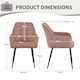image 9 of SONARA Dining Chair Set of 2, Water-Repellent Plush Chenille Upholstered for Dining Room | Red