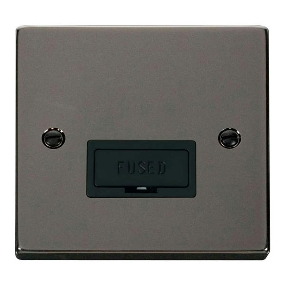 image 1 of SE HOME Black Nickel 13A Fused Connection Unit Black | Nickel