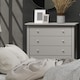 image 7 of Como 4 Drawer Chest of Drawers - Shaker Style Bedroom Storage Cabinet with Compact Design | Grey | Grey | 1