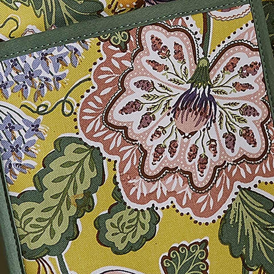 image 1 of Ulster Weavers Emmeline Double Oven Glove Green