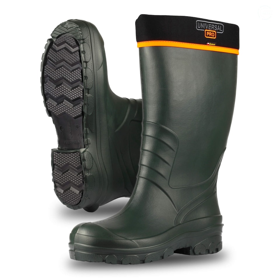 image 1 of Demar New Universal Pro Lightweight Men's Wellies with Liner, Green, EU 42