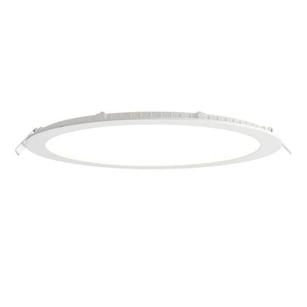 Netlighting Siriodisc Integrated LED Recessed Light Panel Matt White Frosted Acrylic