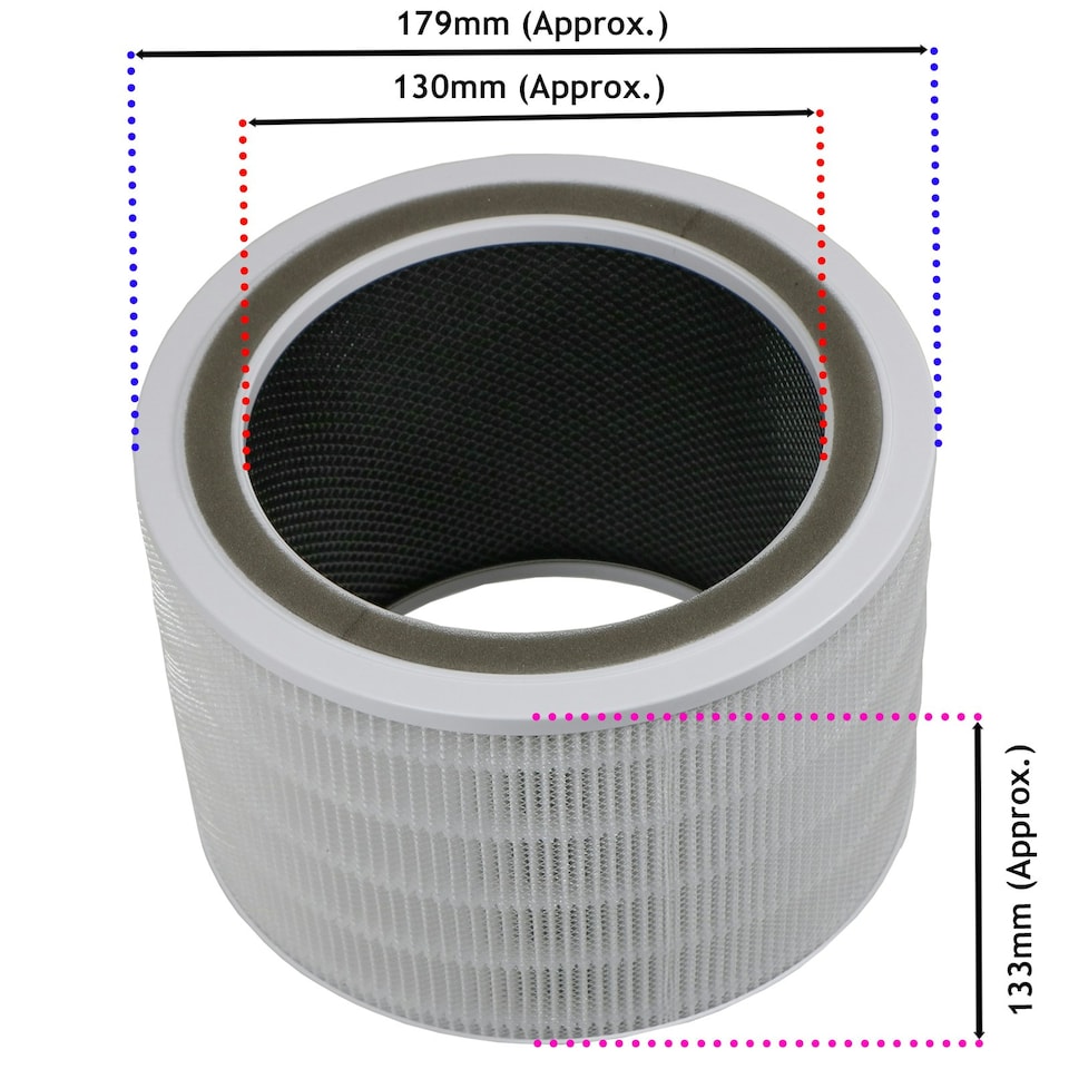 image 1 of SPARES2GO HEPA Filter compatible with Levoit Core 200S 200S-RF Air Purifier