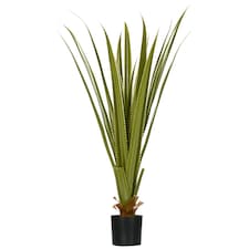 HOMCOM Decorative Artificial Plants Agave Succulent in Pot, Desk Fake Plants for Home Indoor Outdoor Decor, 90cm