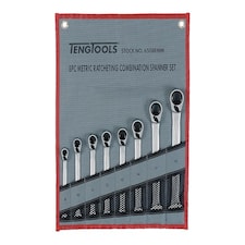 Teng Ratcheting Combination Spanner Set, 8 Piece