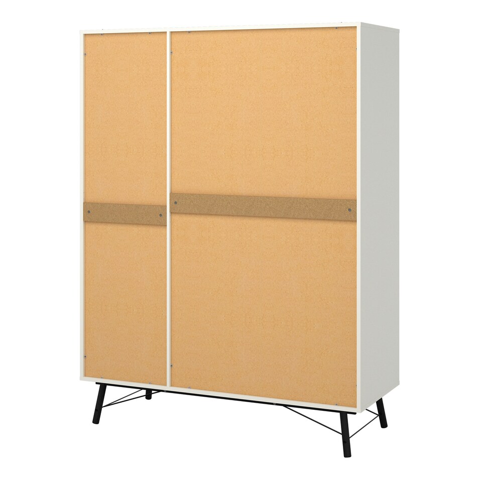 image 1 of Ry Wardrobe 3 Doors 3 Drawers in Matt White