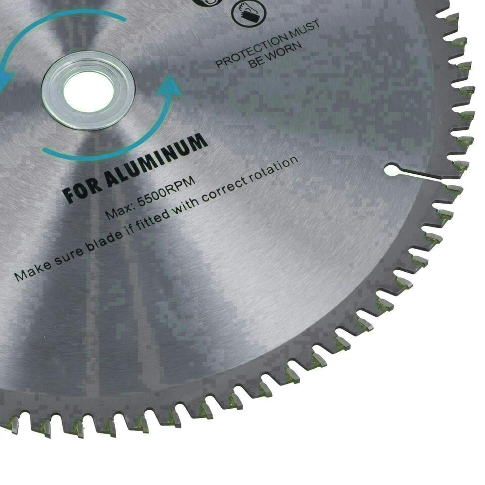 image 1 of 250mm x 30mm TCT Saw Blade 80T / Aluminium Circular Saw With Reducer TE676