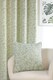 image 4 of Sade - Fully Lined Floral Curtains - Eyelet - Polycotton (Green, 66'' x 54'' - 168cm x 137cm (Pair))