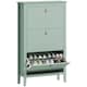 image 9 of HOMCOM 3 Drawer Shoe Cabinet with Flip Doors for Hallway, Entryway White | 80W x 24D x 131H cm
