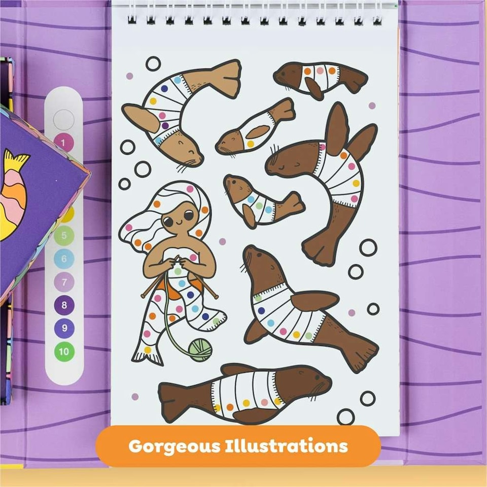 image 1 of Colour By Numbers - Mermaids and Friends