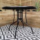 image 3 of Outdoor 2 Person Round Glass Top Garden Patio Dining Table Chairs Set