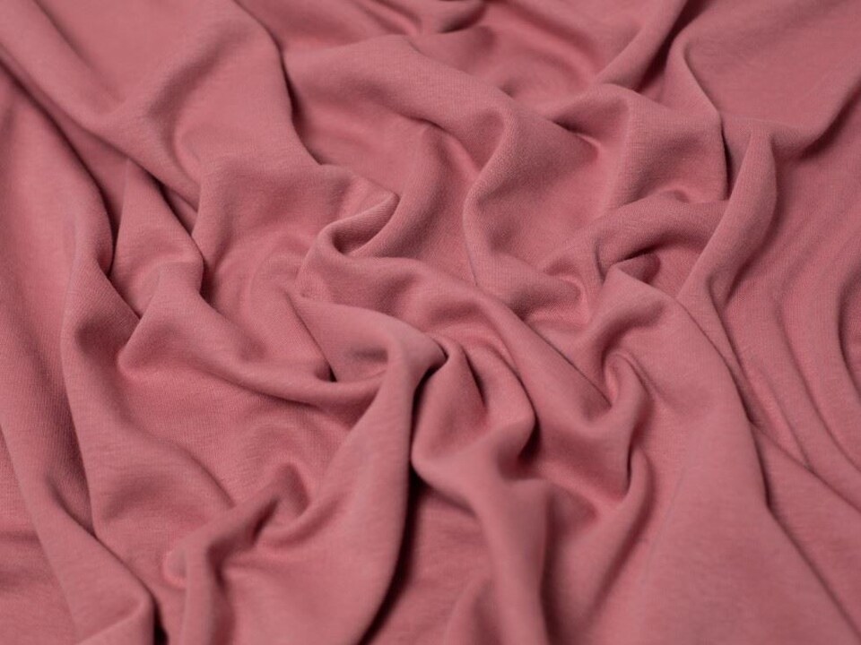 Minerva Core Range Pink Heavy Fur Back Sweatshirt Stretch Knit Fabric for Dressmaking, 155cm / 61" Wide - per metre