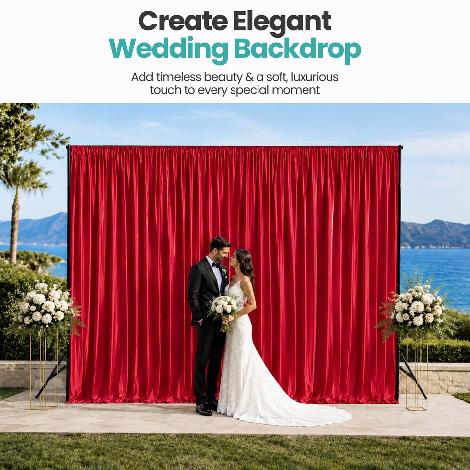 image 1 of 3x3M Velvet Photography Background, 190GSM Polyester Washable Backdrop