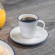 image 4 of Nicola Spring White Farmhouse Espresso Saucers - 13cm - Pack of 6 | White | White