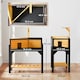 image 3 of PawHut Wooden Tortoise House with Storage Shelf, Clear Observation Windows