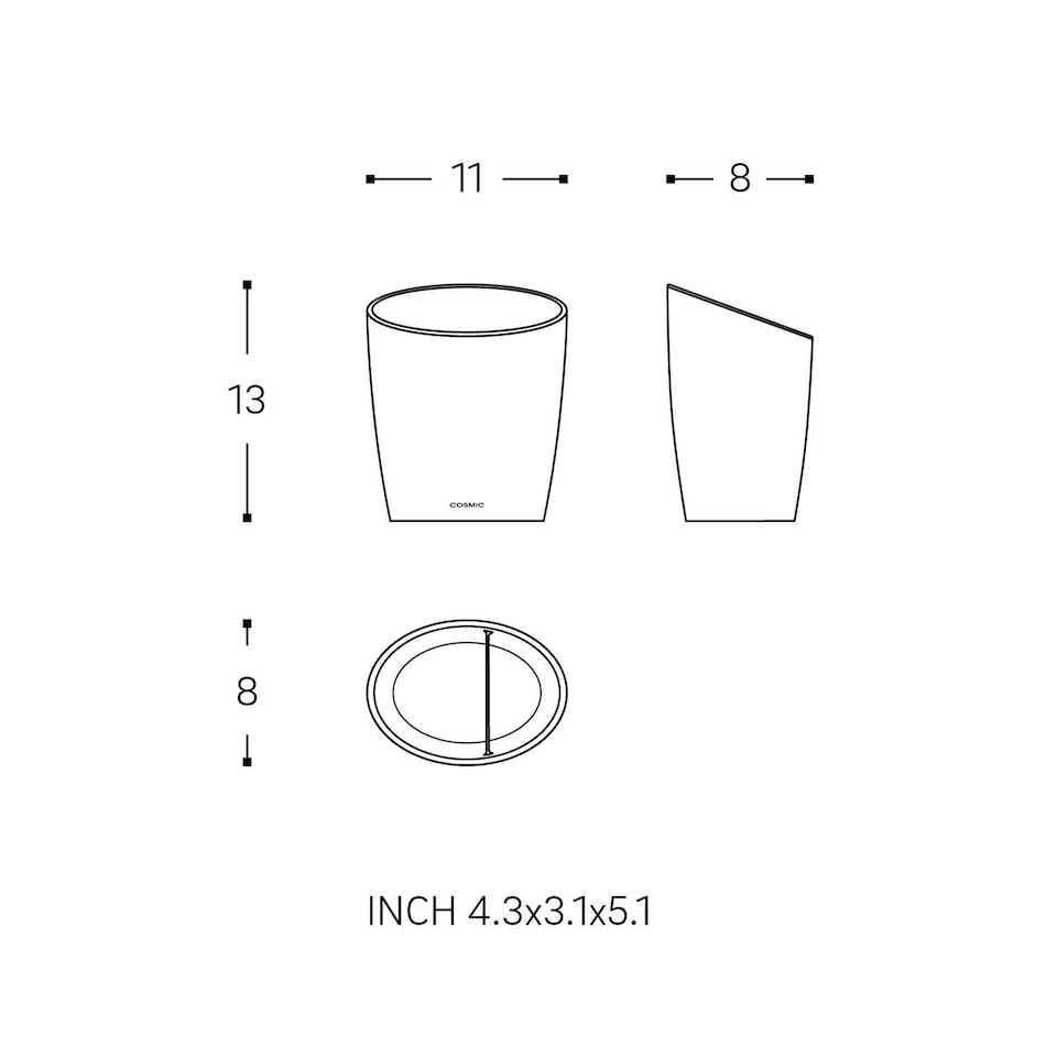 image 1 of COSMIC Toothbrush holder, Mandarin, Soft-finish coating, Saku Collection