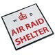 image 4 of Air Raid Shelter Cast Iron Sign Plaque Door Wall House Fence Gate Garden Yard
