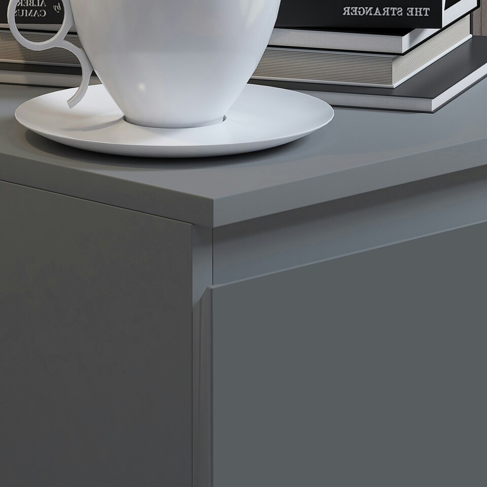 image 1 of FWStyle Stora 4 Drawer Chest of Drawers - Matt Dark Grey