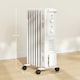 image 7 of HOMCOM 7 Fin Portable Oil Filled Heater Radiator, Energy Efficient, White