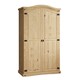image 6 of Vida Designs Corona 2 Door Wardrobe With Shelf & Clothes Rail, Solid Pine Wood