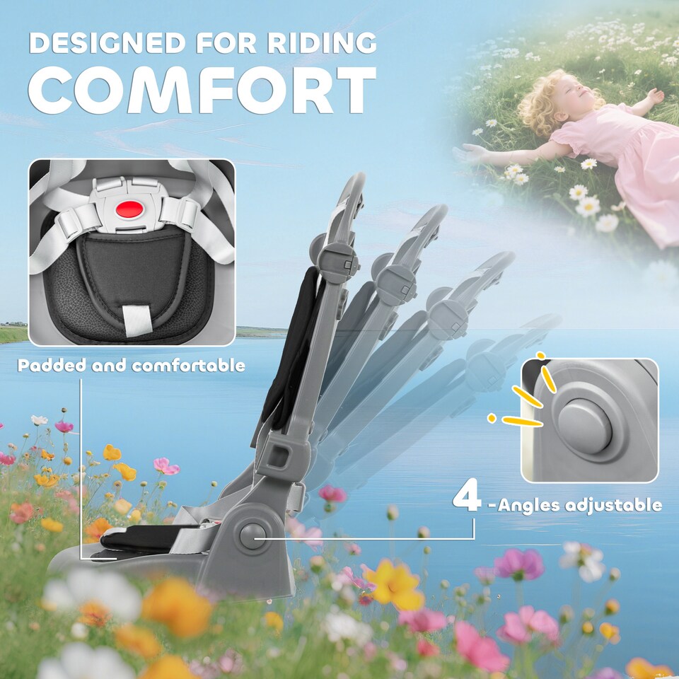 image 1 of AIYAPLAY Kids Trike, Toddler Tricycle 6 in 1 Foldable Baby Trike with Adjustable Parent Handle & Canopy, Convertible Seat, 5-Point Harness, Storage Basket & Bag for Ages 1-5 Years, Black | Black | Black