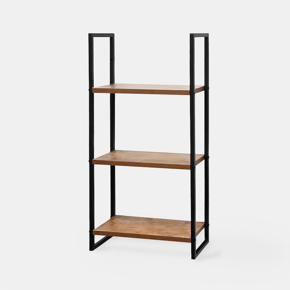 image 1 of OHS Wood Effect Wall Mounted Shelving Rack Display Unit