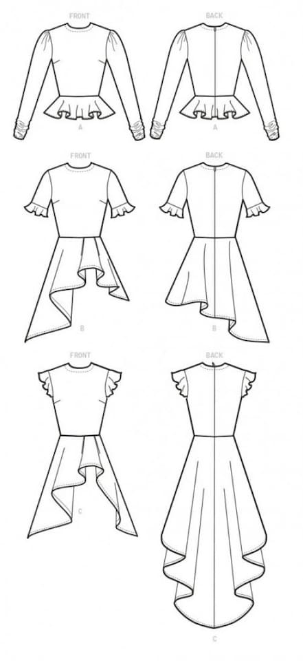 image 1 of McCall's 8113 Paper Sewing Pattern – Women’s Top, UK Sizes Rr (18W–20W–22W–24W), Easy