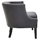 image 3 of Interiors by Premier Grey Velvet Studded Chair, Easy to Clean Leather Armchair, Body Supportive Accent Chair